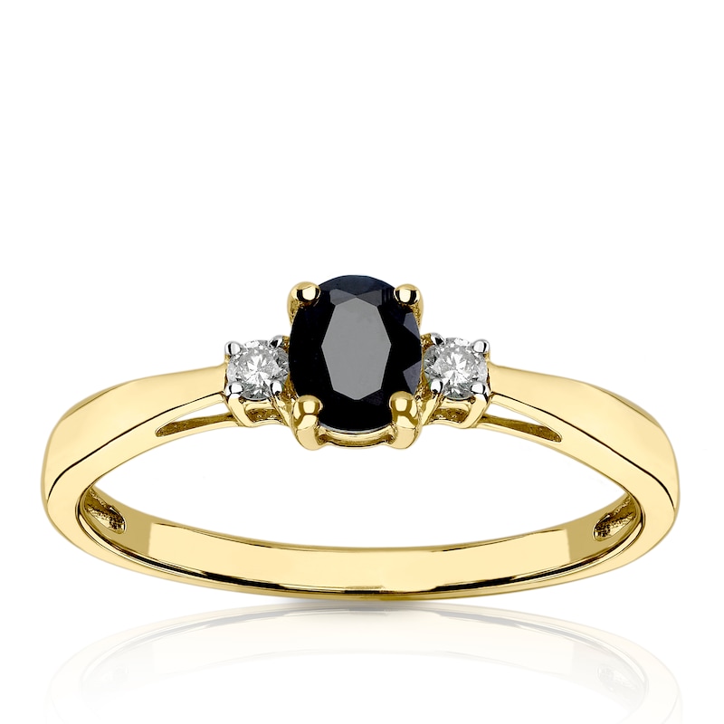 Gold and sapphire ring