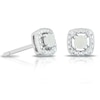 Thumbnail Image 0 of Silver Diamond & Opal October Birthstone Earrings
