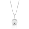 Thumbnail Image 1 of Sterling Silver Diamond & June Pearl Birthstone Pendant