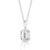 Thumbnail Image 2 of Sterling Silver Diamond & Opal October Birthstone Pendant