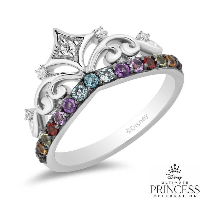 Main Image 1 of Enchanted Disney Fine Jewellery Diamond Multi-Stone Fancy Ring