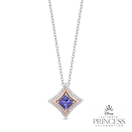 Enchanted Disney Fine Jewelry Diamond Tanzanite Pendant