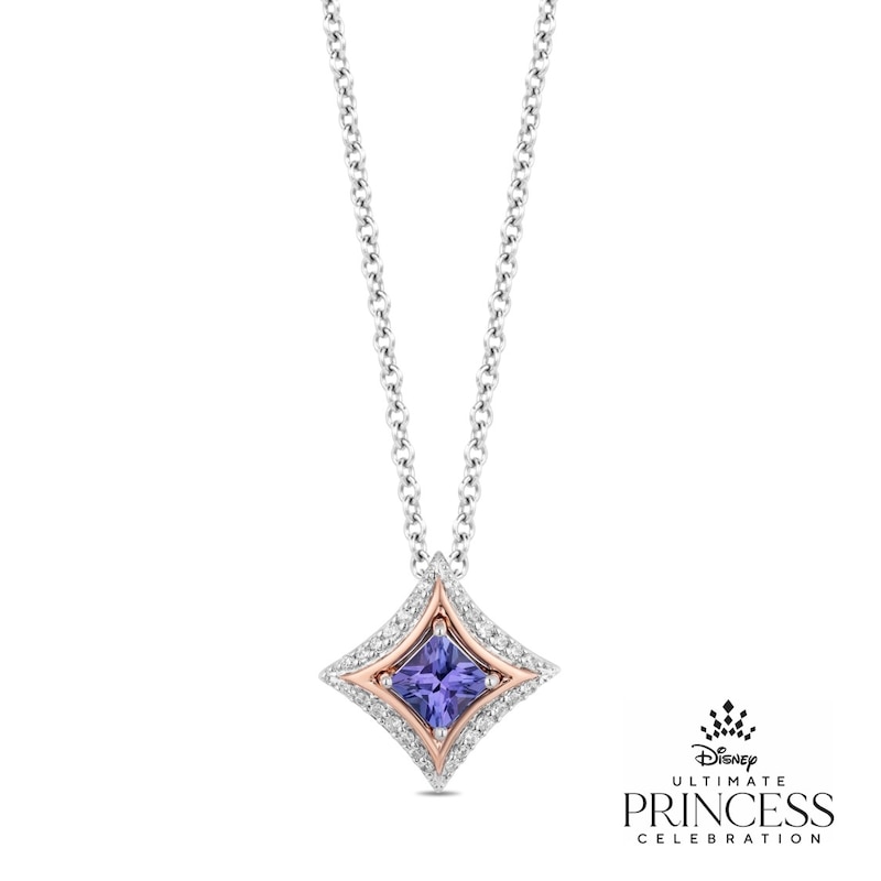 Main Image 1 of Enchanted Disney Fine Jewelry Diamond Tanzanite Pendant