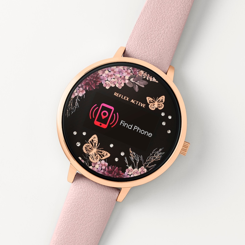Main Image 3 of Reflex Active Series 3 Nude PU Strap Smart Watch