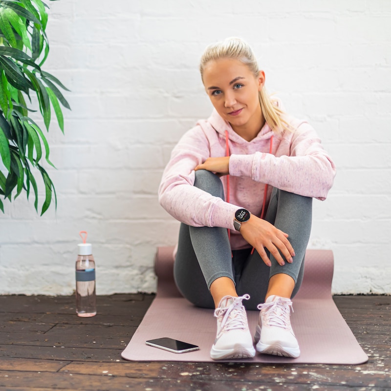 Main Image 6 of Reflex Active Series 5 Taupe Silicone Strap Smart Watch