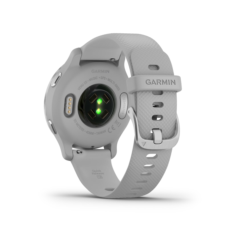 Main Image 4 of Garmin Venu 2S Ladies' Grey Silicone Strap Smartwatch