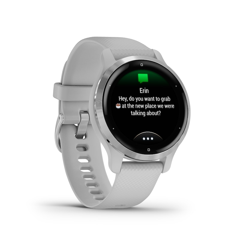 Main Image 6 of Garmin Venu 2S Ladies' Grey Silicone Strap Smartwatch