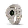 Thumbnail Image 3 of Garmin Venu 2S Ladies' Cream Silicone Strap Smartwatch