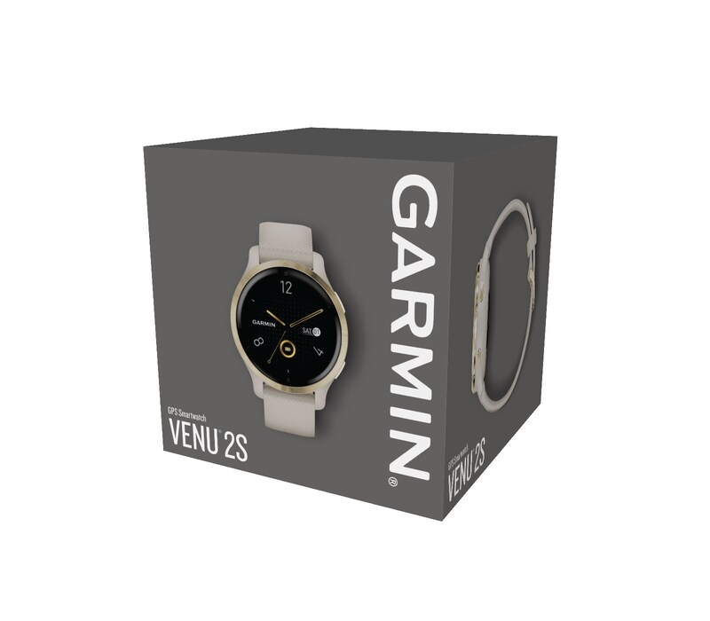 Garmin Venu 2S Ladies' Cream Silicone Strap Smartwatch