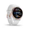 Thumbnail Image 6 of Garmin Venu 2S Ladies' White Silicone Strap Smartwatch