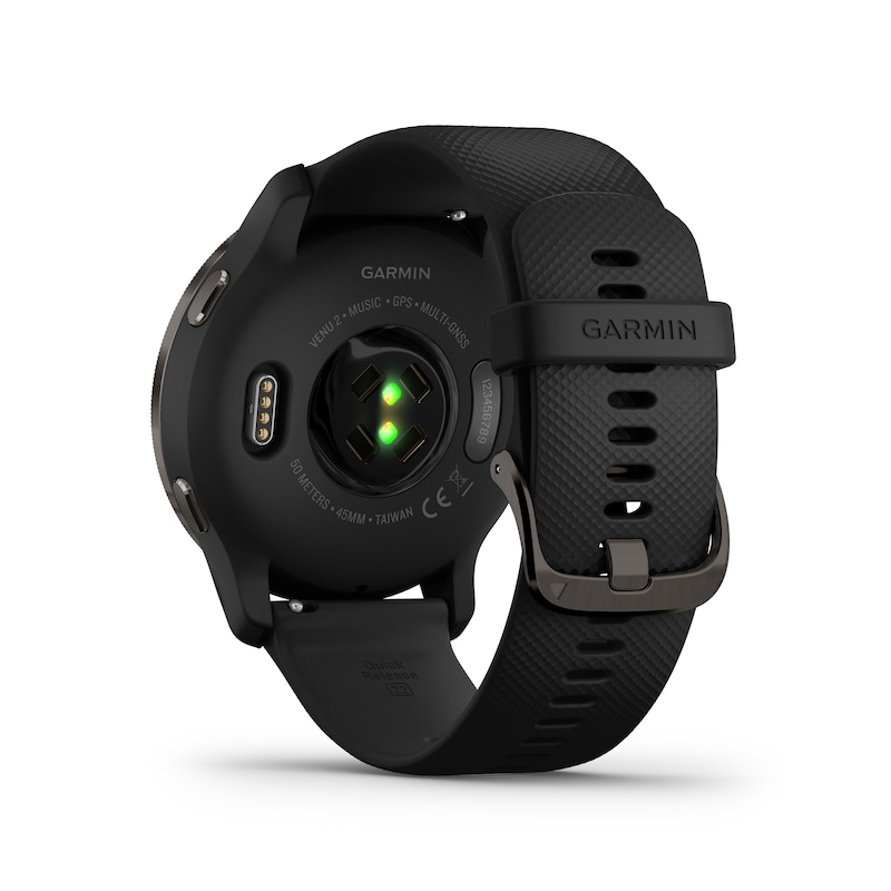 Main Image 3 of Garmin Venu 2 Black Silicone Strap Smartwatch