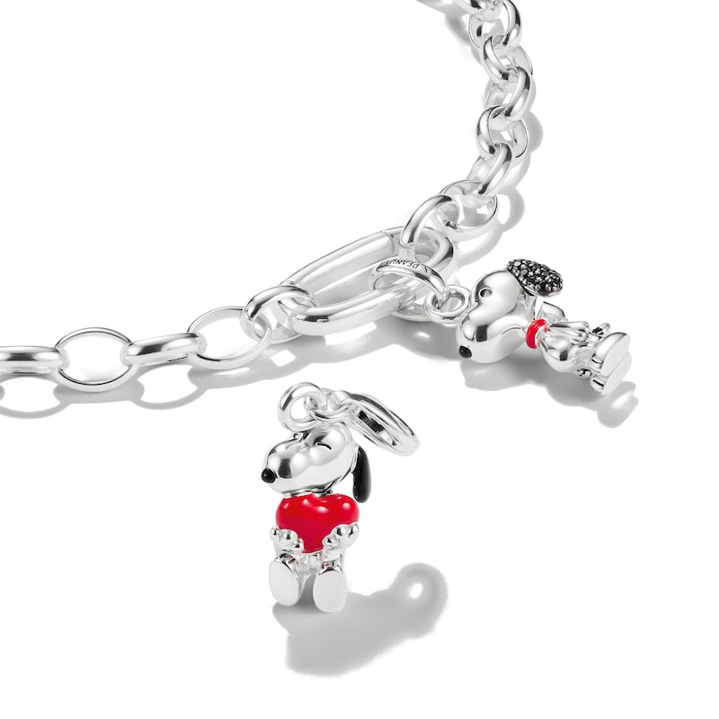 Main Image 2 of Thomas Sabo x Peanuts Sterling Silver Snoopy & Heart Pendant