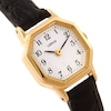 Thumbnail Image 2 of Lorus Women's Octagonal White Dial Black Leather Strap Watch