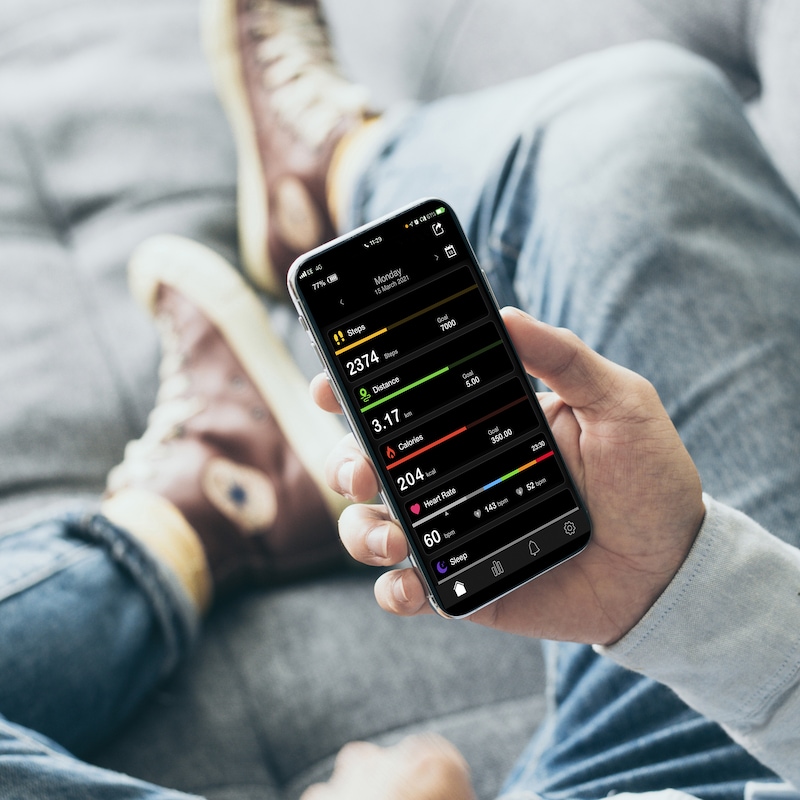 Main Image 6 of Reflex Active Series 5 Black Mesh Bracelet Smart Watch