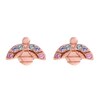 Thumbnail Image 1 of Olivia Burton Rainbow Bee Rose Gold Tone Stud Earrings