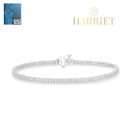 Harriet Sterling Silver 1ct Lab-Grown Diamond Tennis Bracelet