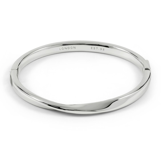 Radley Silver Plated Brass Twist Bangle