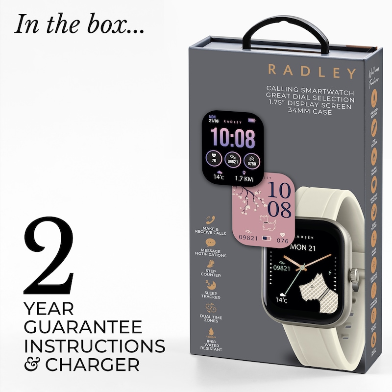 Main Image 5 of Radley Series 55 Interchangeable Dial Salt Silicone Strap Smart Watch