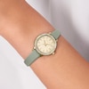 Thumbnail Image 3 of Radley Stone Set Champagne Dial Pistachio Leather Strap Watch