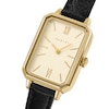 Thumbnail Image 2 of Radley Champagne Dial Black Leather Strap Watch