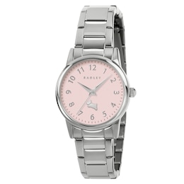 Radley Pink Satin Dial Stainless Steel Bracelet Watch