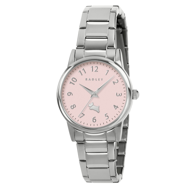 Main Image 1 of Radley Pink Satin Dial Stainless Steel Bracelet Watch