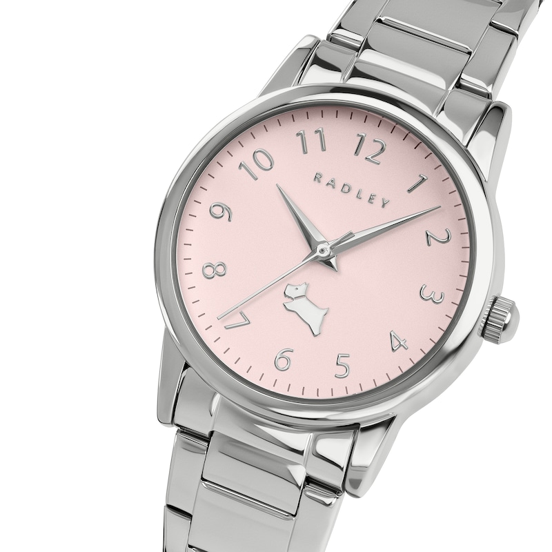 Main Image 2 of Radley Pink Satin Dial Stainless Steel Bracelet Watch