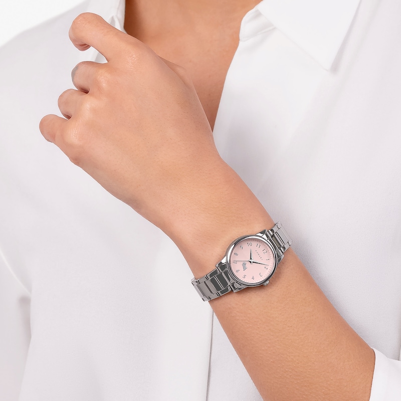 Main Image 3 of Radley Pink Satin Dial Stainless Steel Bracelet Watch