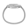 Thumbnail Image 2 of Timex Automatic Women's 1983 E Line Ice Blue Square Dial Silver Tone Stainless Steel Bracelet Watch