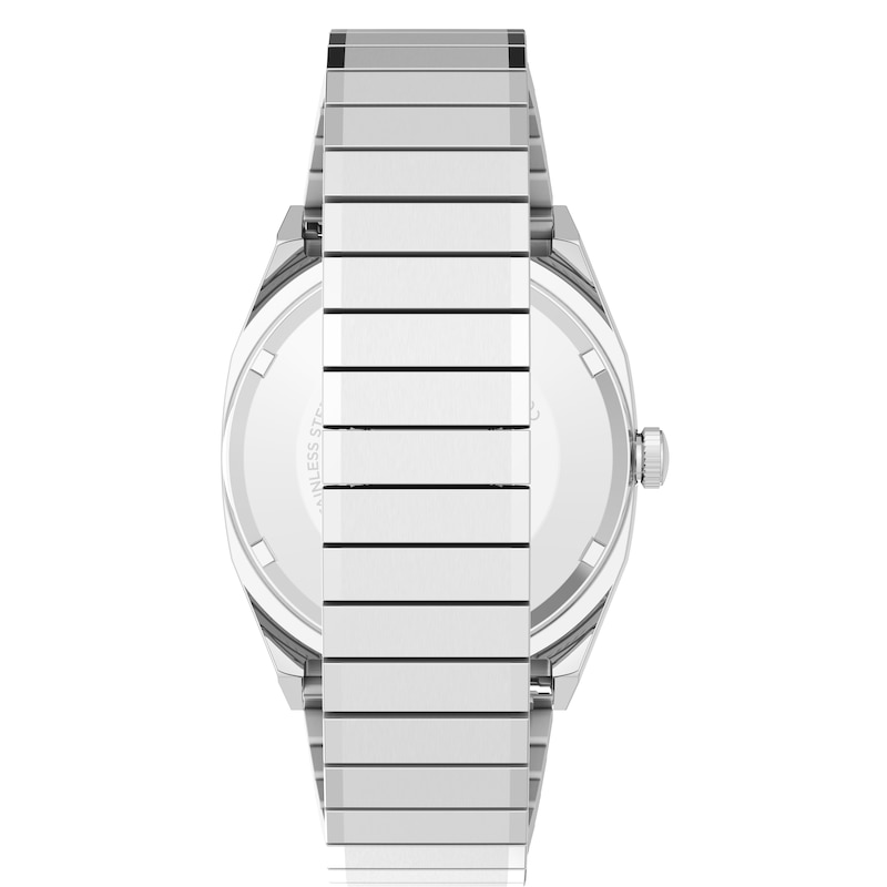 Main Image 3 of Timex Automatic Women's 1983 E Line Ice Blue Square Dial Silver Tone Stainless Steel Bracelet Watch