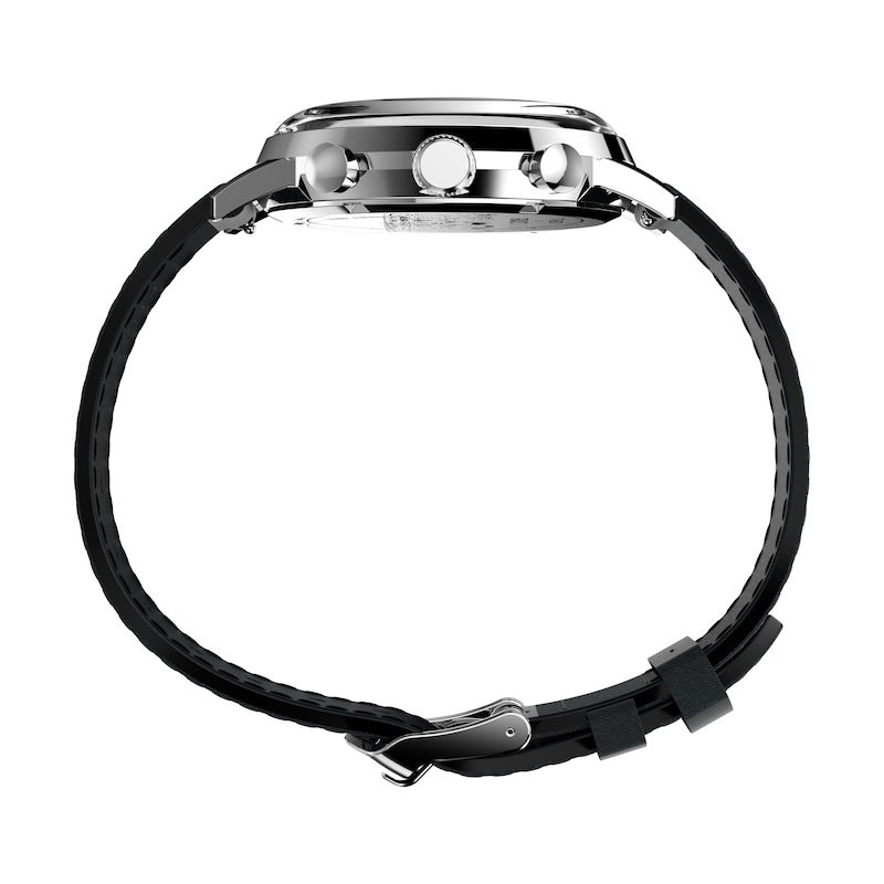 Main Image 2 of Timex Marlin x Peanuts Men's Chronograph Joe Cool Black Dial Black Leather Strap Watch