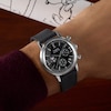 Thumbnail Image 5 of Timex Marlin x Peanuts Men's Chronograph Joe Cool Black Dial Black Leather Strap Watch