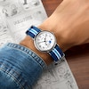 Thumbnail Image 5 of Timex Weekender x Peanuts 37mm Main Line Pickleball White Dial Blue Fabric Slip Thru Strap Watch