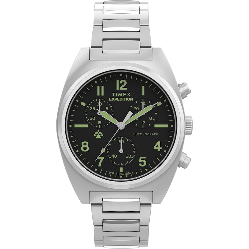 Main Image 1 of Timex Expedition Capstone Chronograph Black Dial Stainless Steel Bracelet Watch