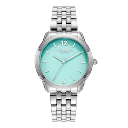 Olivia Burton 36mm Starlight Turquoise Dial & Silver Tone Stainless Steel Bracelet Watch