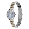 Thumbnail Image 2 of Olivia Burton 28mm Honeycomb Ultra Slim Chalk Blue Dial & Two Tone Stainless Steel Bracelet Watch
