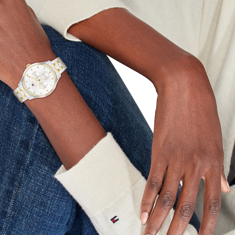Main Image 4 of Tommy Hilfiger Women's Two Tone Dial & Stainless Steel Bracelet Watch