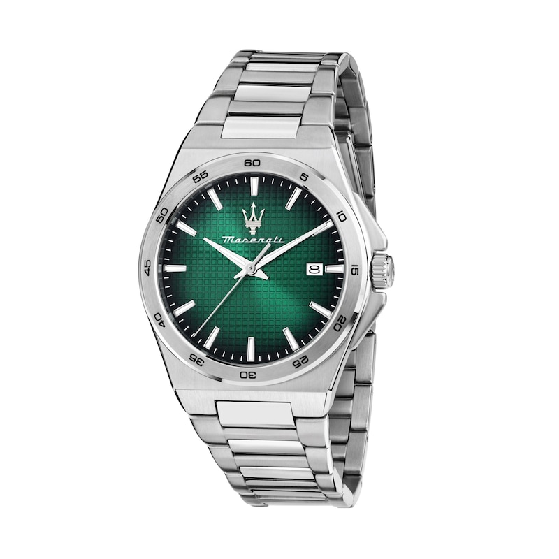 Main Image 1 of Maserati Velocita Men's Green Dial Stainless Steel Bracelet Watch