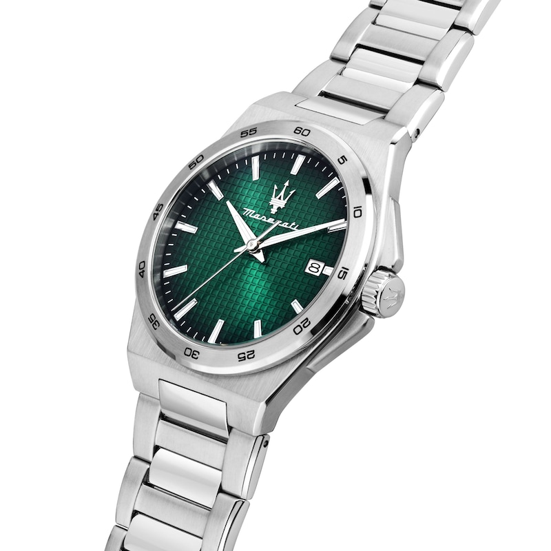 Main Image 4 of Maserati Velocita Men's Green Dial Stainless Steel Bracelet Watch