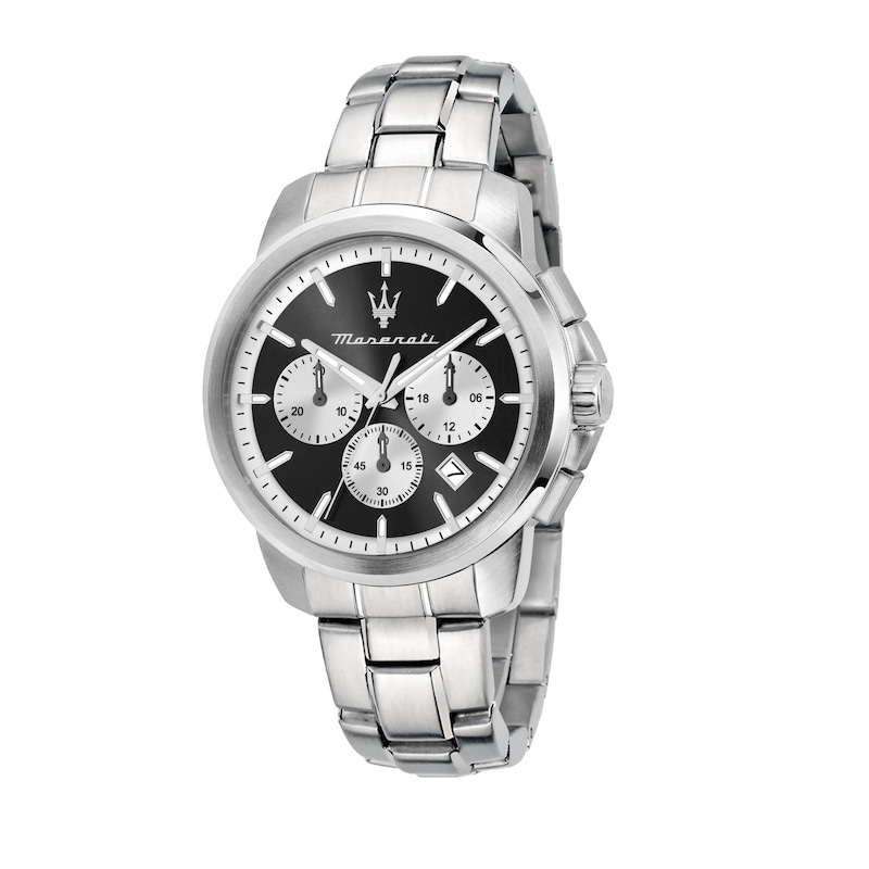 Main Image 1 of Maserati Successo Men's Chronograph Black Dial Stainless Steel Bracelet Watch