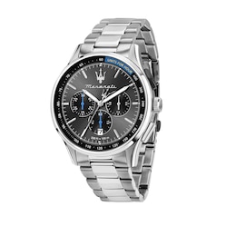 Maserati Sorpasso Men's Chronograph Black Dial Stainless Steel Bracelet Watch