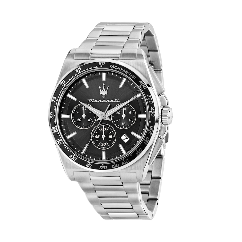 Main Image 1 of Maserati Velocita Men's Chronograph Black Dial Stainless Steel Bracelet Watch