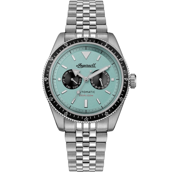 Ingersoll 1892 The Outlaw Mens Automatic Turquoise Dial