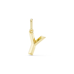 mila green Sterling Silver 18ct Gold Vermeil Plated Polished Initial 'Y' Necklace Charm
