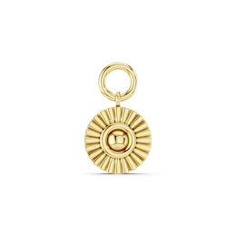 mila green Sterling Silver 18ct Gold Vermeil Plated Sunburst Earring Charm