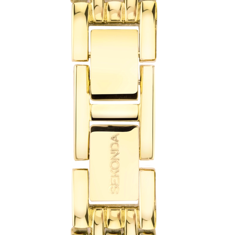 Sekonda Ladies' Monica White Dial Gold Alloy Bracelet Watch