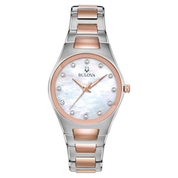 Bulova Classic Crystal Ladies' Stainless Steel Bangle Bracelet Watch
