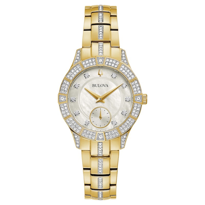 Main Image 1 of Bulova Crystal Phantom Ladies' Gold Tone Bracelet Watch