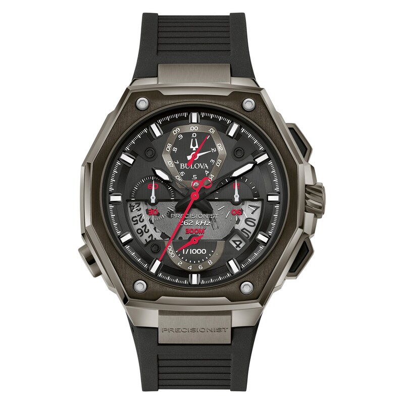 Bulova Precisionist X Men's Black Rubber Strap Watch