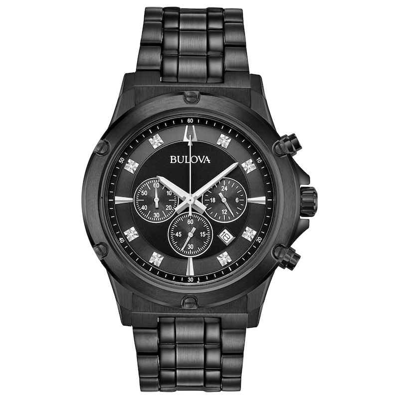 Main Image 1 of Bulova Classic Chronograph Men's Diamond Dial Watch & Bracelet Gift Set